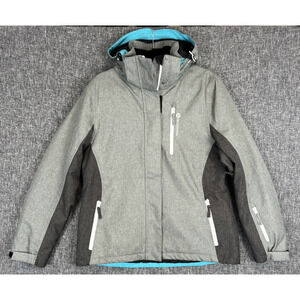 Andorra Performance Insulated Ski/Winter Jacket with Zip off Hood Grey Size L